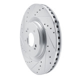 R1 21-26 Hyundai SONATA Front Left Drilled & Slotted Silver Brake Rotor