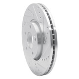 R1 12-16 Kia SportAGE (USA/Canada) Front Right Drilled & Slotted Silver Brake Rotor