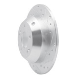 R1 15-20 Kia SORENTO Rear Right Drilled & Slotted Silver Brake Rotor