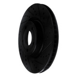 R1 20-25 Ford BRONCO Sport Front Right Drilled & Slotted Black Brake Rotor