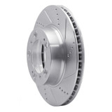 R1 97-04 Porsche Boxster Front Right Drilled & Slotted Silver Brake Rotor
