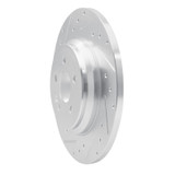 R1 00-05 Mercedes-Benz ML430 Rear Left Drilled & Slotted Silver Brake Rotor