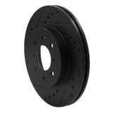 R1 97-02 Peugeot 306 (Mexico) Front Left Drilled & Slotted Black Brake Rotor