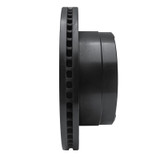 R1 11-22 Ford F-350 Super Duty 2WD Rear Left Drilled & Slotted Black Brake Rotor