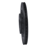 R1 04-10 Audi A8 Rear Right Drilled & Slotted Black Brake Rotor