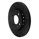 R1 09-17 Volkswagen SAVEIRO (Mexico) Front Right Drilled & Slotted Black Brake Rotor