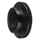 R1 99-05 Ford F-250 4WD (Super Duty) Front Right Drilled & Slotted Black Brake Rotor