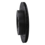 R1 93-99 Dodge STEALTH Rear Right Drilled & Slotted Black Brake Rotor