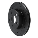 R1 95-02 Ford Ranger (USA/Canada) Front Left Drilled & Slotted Black Brake Rotor