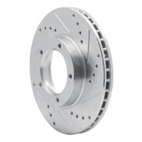 R1 84-95 Toyota Pickup Front Right Drilled & Slotted Silver Brake Rotor