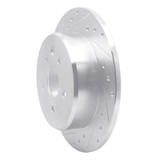 R1 98-10 Lexus GS430 Rear Left Drilled & Slotted Silver Brake Rotor
