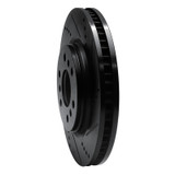 R1 06-09 Buick Terraza Front Right Drilled & Slotted Black Brake Rotor