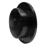 R1 04-04 Pontiac GTO Rear Left Drilled & Slotted Black Brake Rotor
