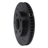 R1 97-05 Buick Century Front Right Drilled & Slotted Black Brake Rotor