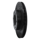 R1 93-98 Toyota T100 Front Right Drilled & Slotted Black Brake Rotor