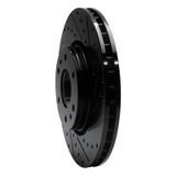 R1 02-09 Buick Rainier Front Right Drilled & Slotted Black Brake Rotor