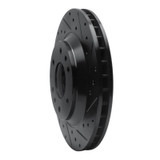 R1 02-05 Buick Rainier Front Right Drilled & Slotted Black Brake Rotor