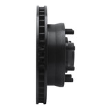 R1 93-95 Chevrolet G30 Front Right Drilled & Slotted Black Brake Rotor
