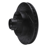 R1 69-96 Buick Riviera Front Left Drilled & Slotted Black Brake Rotor