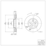 DFC 06-15 Lexus IS250 Left Front Brake Rotor