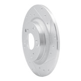 R1 00-09 Honda S2000 Rear Right Drilled & Slotted Silver Brake Rotor