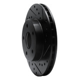 R1 85-91 Buick Skylark Front Right Drilled & Slotted Black Brake Rotor