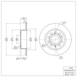 DFC 10-19 Audi A3 Rear Brake Rotor