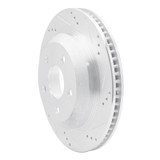 R1 98-02 Chevrolet Camaro Rear Right Drilled & Slotted Silver Brake Rotor