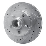 R1 77-95 Buick Riviera Front Left Drilled & Slotted Silver Brake Rotor