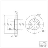 DFC 03-06 Kia Sorento Front Brake Rotor
