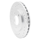 R1 88-96 Buick Regal Front Left Drilled & Slotted Silver Brake Rotor