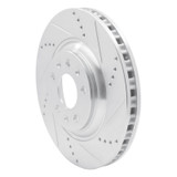 R1 04-08 Cadillac CTS Front Right Drilled & Slotted Silver Brake Rotor