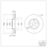 DFC 92-97 Subaru SVX Front Brake Rotor