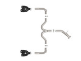 aFe 22-24 Kia Forte GT 1.6L 3in-2.5in 304 Stainless Steel Axle-Back Exhaust w/ Black Tips