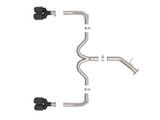 aFe 22-24 Kia Forte GT 1.6L 3in-2.5in 304 Stainless Steel Axle-Back Exhaust w/ Carbon Fiber Tips