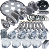 Eagle Chevy 350 1Pc 3.750in Crank 5.700in I-Beam Rods 4.030in Pistons 168 Tooth FP Balanced Assembly