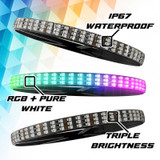 XK Glow XKmax 16.5in LED Ultra 3-Row Wheel Ring Light Kit w/ RGBW Color Chasing