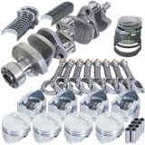 Eagle Chevy 350 1Pc 3.750in Crank 5.700in I-Beam Rod 4.060in Pistons 168 Tooth FP Balanced Assembly