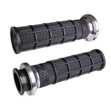 Lock-on Hart-luck Full-waffle Black/silver Indian Tbw 1"