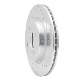 R1 02-08 Mini Cooper (Excl Clubman) Front Right Drilled & Slotted Silver Brake Rotor