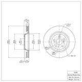 DFC 09-15 Toyota Venza Front Brake Rotor
