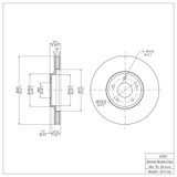 DFC 03-05 Nissan Murano Front Brake Rotor