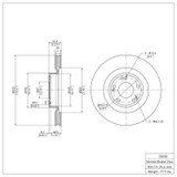 DFC 09-11 Hyundai Genesis Sedan Front Brake Rotor