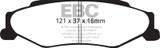 EBC Racing 01-13 Chevrolet Corvette C5/C6 5.7L/6.0L/6.2L Rear SR-11 Sintered Race Brake Pads