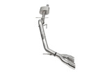 Corsa 2024-2025 Ford Ranger 3in Cat-Back Exhaust 4in Polished Pro-Series Slash Cut Twin Tip