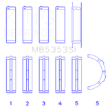 King Engine Bearings Ford 281 4.6L Sohc 16V (Size +0.75mm) Main Bearing Set
