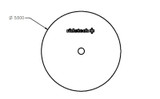 Ridetech Air Spring Patten Plate 1/8in Thick 5.5in OD - Single