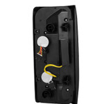 AlphaRex 87-96 Ford Bronco/F-150 Luxx-Series LED Tail Lights - Black Red