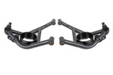 BMR 70-81 Chevrolet Camaro A-Arms Lower Delrin Bushings Std Ball Joint - Black Hammertone