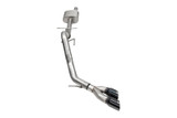 Corsa 2024-2025 Ford Ranger 3in Cat-Back Exhaust 4in Black PVD Pro-Series Slash Cut Twin Tip